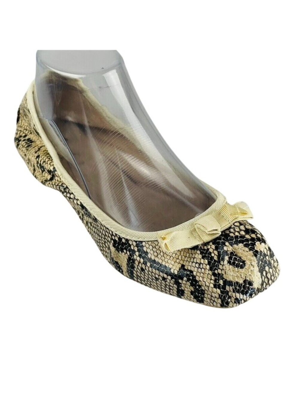 Mixx Shuz Casey-06 Snake Print Ballet Flats Size 8 Womens Slip-On Shoes - Picture 12 of 14